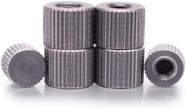 Generic 5-10PCS M2 M2.5 M3 M4 M5 M6 M8 Stainless Steel Knurled small head round blind end hand thumb Nut - (Size: M8 5PCS)