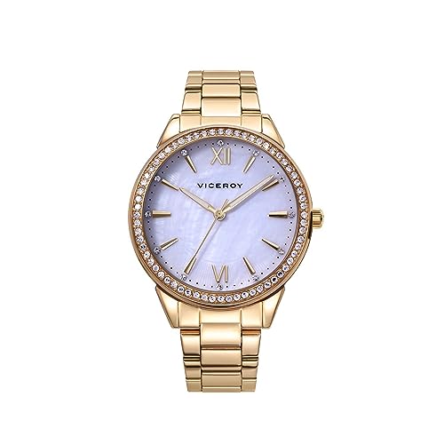 Montre Viceroy 401260-03 femme montre bracelet acier doré chic