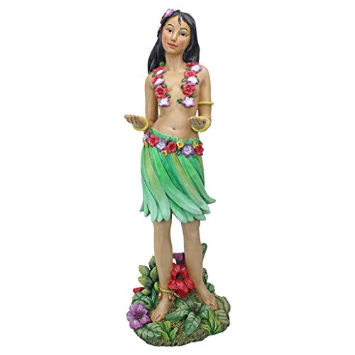 Design Toscano Hawaiian Hula Wahine Serving Table Statue,Full Color, 31 Inch #TOP14