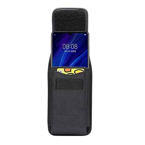 Housse de ceinture en cuir noir pour Tecno Mobile Phantom 9 finition haut de gamme - 4