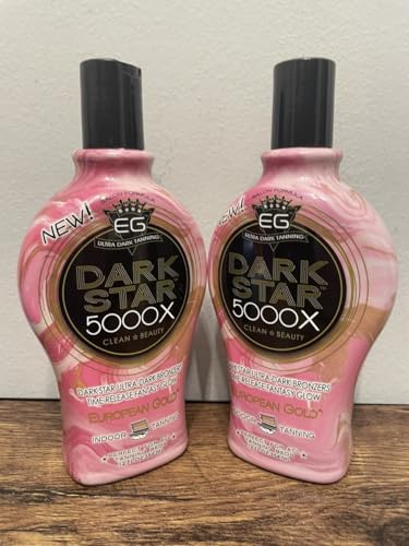 european gold dark star 5000x indoor tanning lotion for tanning beds 12 fl oz