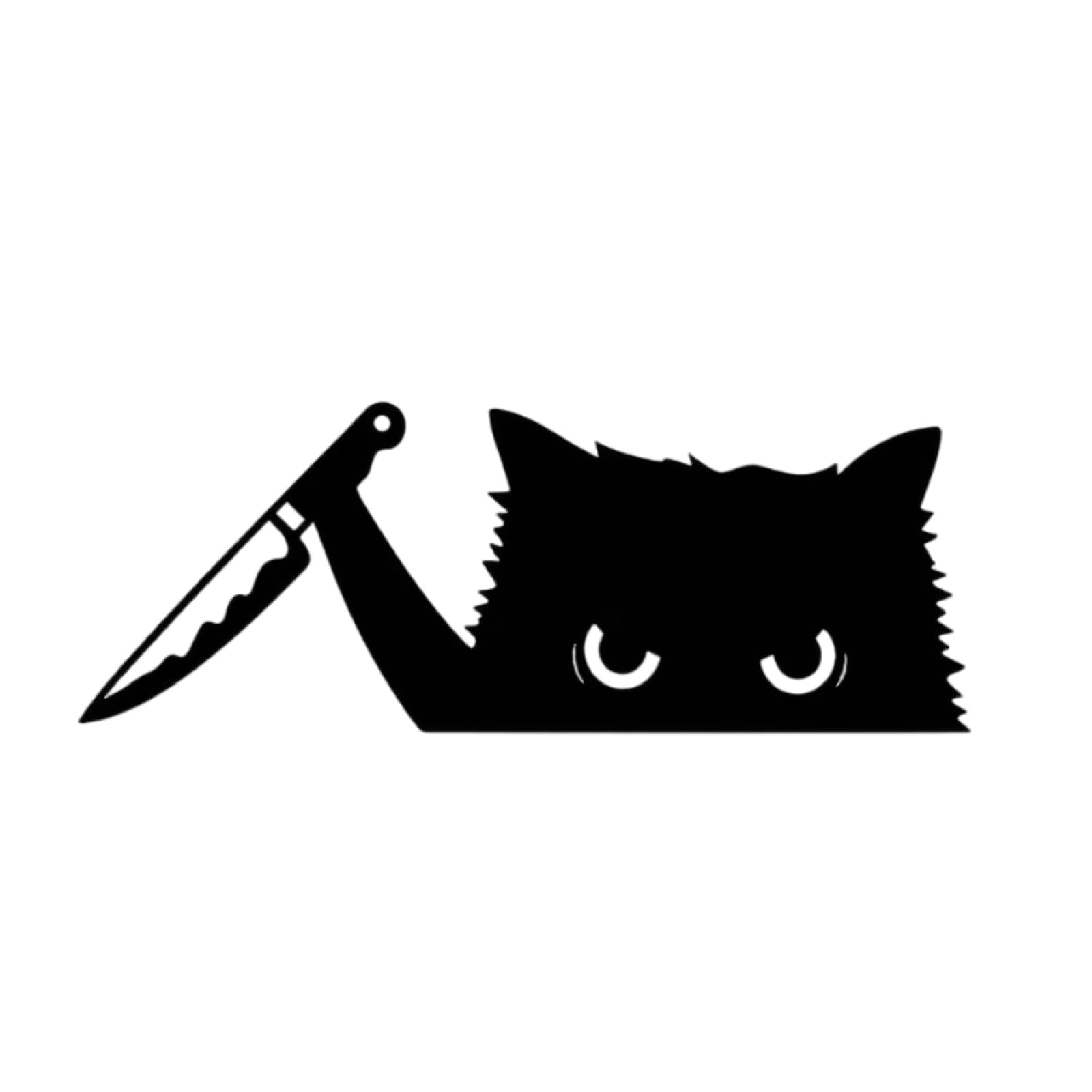 Design Sticker for Vehicle Decor, PVC Single Decal Car Body Panel Decal with Compact 6.8cm X 2.5cm Size Accent Decor Accent Black Sticker Auto Car Body Glass Small Laptop Vehicle Design PVC