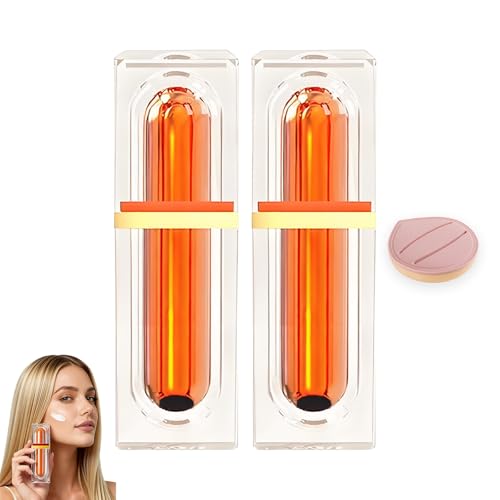 Crema de tonificación de maquillaje japonesa de vitamina C,Cinco tonificantes de vitamina C,Crema hidratante facial para todo tipo de piel,Ligero de larga duración y uso diario,(2PCS)