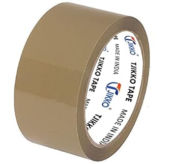 TJIKKO Cello Tape/BOPP Tape/Packaging Tape Premium Grade 48 mm width 65 meter length Brown (Set of 1)