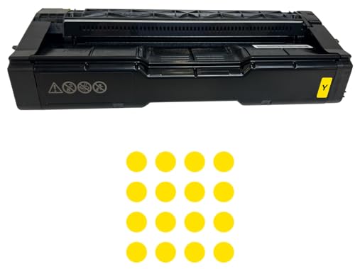 Cartouche de toner jaune RICOH C125 originale pour imprimantes laser C125 P et C125MF