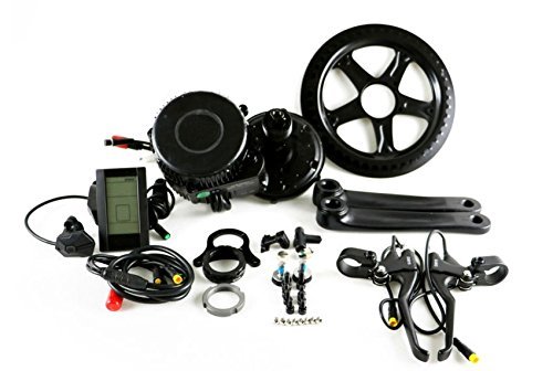 36V 500W 8Fun Bafang Mid-Drive Motor Conversion Kits with integrated Controller and LCD Display