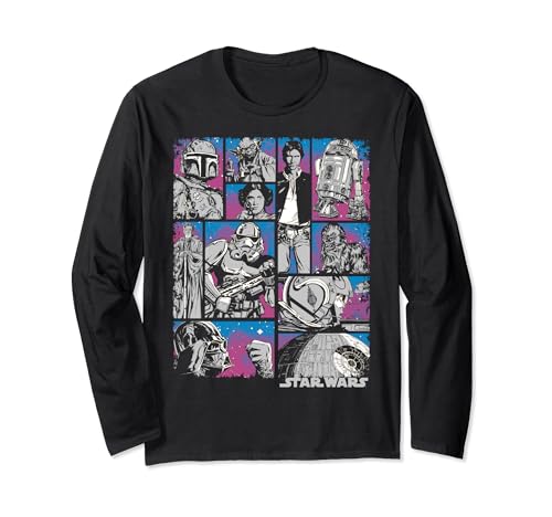 T-shirt Star Wars comic book manches longues vêtement confortable pour adulte