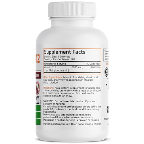 Bronson Methyl B12 Sublingual Lozenges