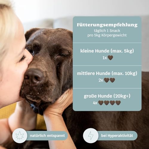 mammaly Beruhigungsmittel für Hunde Relax Time Test-Set – Seelenruhe für Anti-Stress Momente wie Autofahrt, Silvester – Leckere Hundesnacks mit Baldrian & Probiotika zur Entspannung & Beruhigung