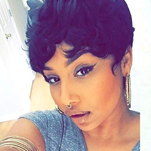 Flandi Short Pixie Cut Wigs for Black women short Hair Pixie Cut Wigs for Black Women Short Layered Pixie Cut Wigs for women
