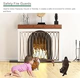Modern Gold Fireplace Screen - Classic Indoor Fire Guard with Metal Mesh, Spark Protector for Open Fires, Flame Safety Gate - Elegant Home Decor Accessory - Image 5