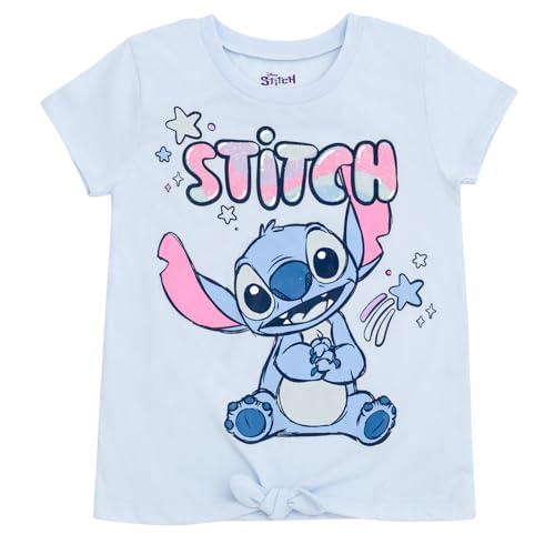 Disney Lilo & Stitch Little Girls T-Shirt and Leggings Outfit Set Blue 4 - image 3