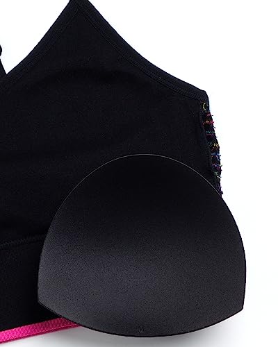 Reebok Women's Everyday Bra - 2 Pack Lightweight Stretch Performance Longline Cami Bralette - Seamless Bras for Women (S-XL)4