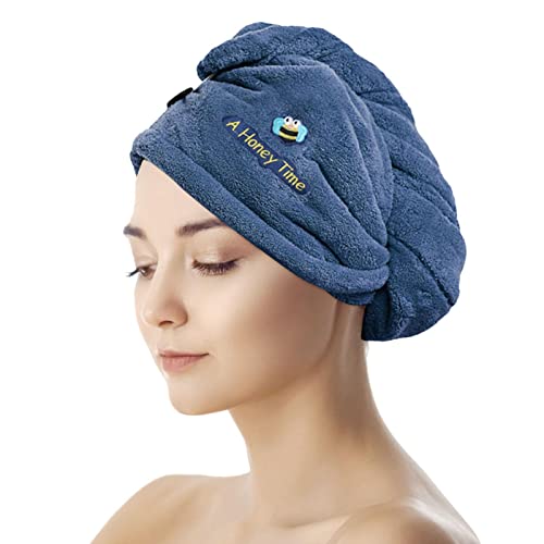 Toalha de Secagem de Cabelo Comprido - Toalhas de Cabelo de Secagem Rápida Ultra Absorvente,Toalhas