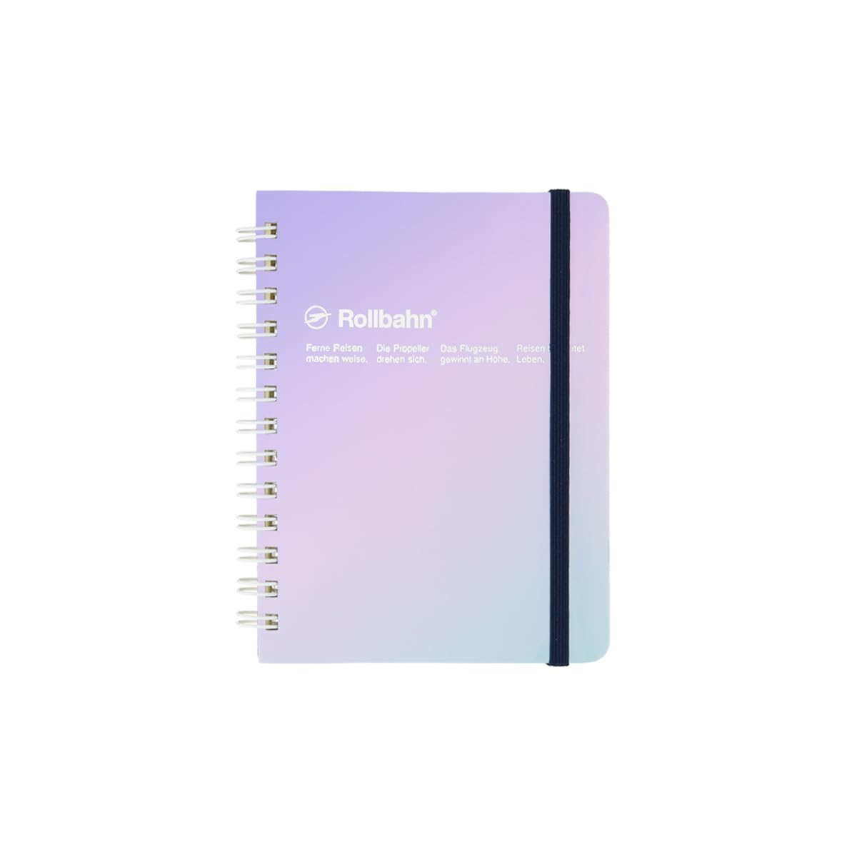 Delfonics Rollbahn Spiral Metallic Notebooks, 4-1/2 in. x 5-1/2 in. (Polarized) / pocket memo