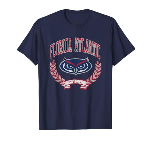 Florida Atlantic Owls Victory Vintage Navy T-Shirt Small