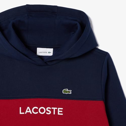 Lacoste Kids' Long Sleeve Color Blocked Hooded Childrens Sweatshirt2