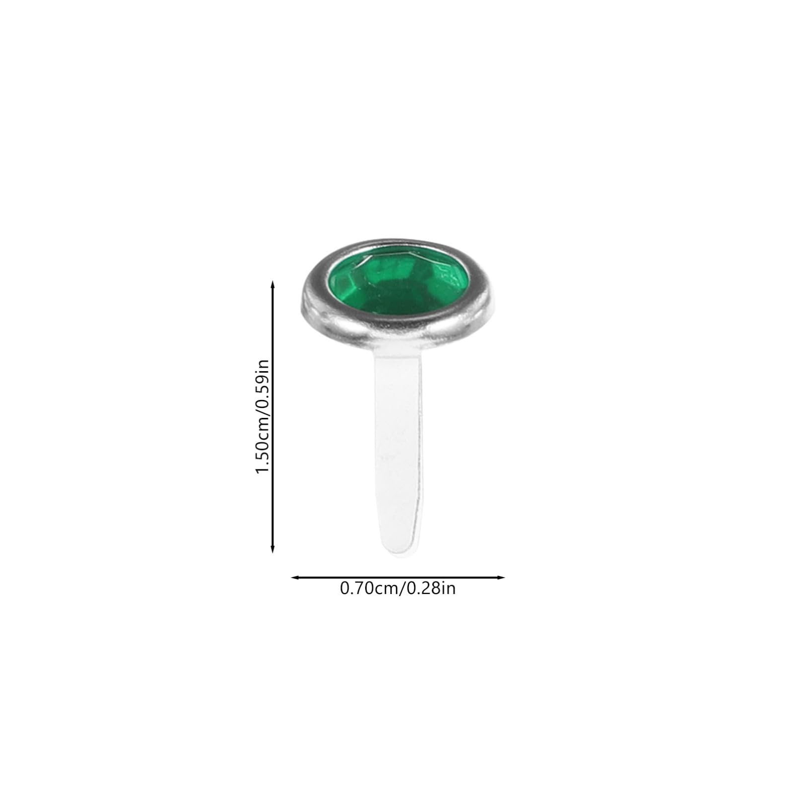 Tofficu 100pcs Craft Pins Small Paper Fasteners Round Head Fastener Metal Paper Craft Brads DIY Scrapbooking Supplies