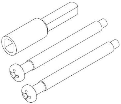 Kwikset81706-3 Polished Brass Door Lock Replacement Parts for Kwikset and Signature S, Modern Style, Key Lock, Home, Office Doors