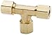 Dixon 164C-12 Brass Union Tee Compression Fitting, 3/4" Tube Size