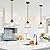OIYIO Black Pendant Light - Modern Pendant Lights Kitchen Island with Handblown Glass, Vintage Hanging Light for Kitchen with Adjustable Height, Lithging Fixture for Dining Room Sink