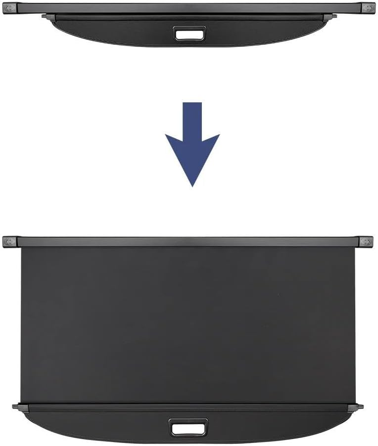 For Mazda For CX90 2023+ Retractable Trunk Cargo Cover Parcel Rack Waterproof Shield Privacy Accessories Sturdy Boot Cover(Onecolor)