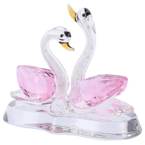 Figurine Artisanale en Quartz Rose et Statuette Cygne Beavorty - 2
