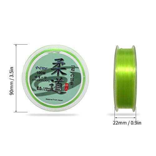DECDEAL 100 m Linha de Pesca 0.6# -8# Monofilamento Fluorocarbon Nylon Linha De Pesca Cabo De Pesca