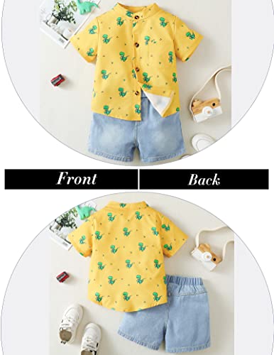 Kucnuzki Baby Boy Clothes 24 Month Boy Clothes Cute Button Down Shirt Hawaiian Shirts Summer Top Distressed Jeans Baby Boy Pants Baby Boy Outfit 18-24 Month Boy Clothes #TOP4
