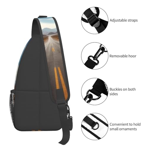 Bolso cruzado para pecho estilo diagonal para hombres y mujeres miniatura 5