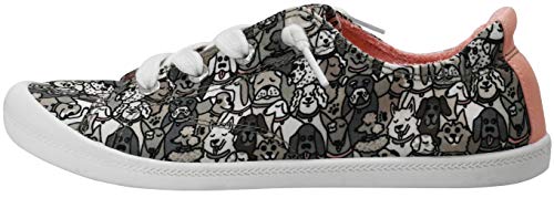 Image of Skechers BOBS Women's Beach Bingo-Woof Pack Sneaker, Taupe /Multi, 7.5 M US