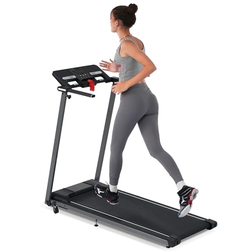 Caminadora plegable 2.5 hp, 265 lbs capacidad, negra