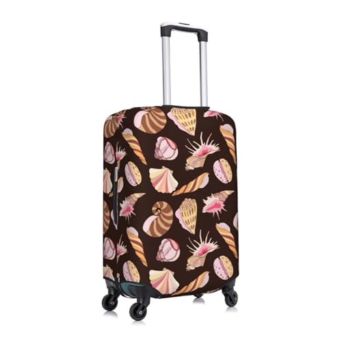 Conch Shells Print No.9030 Luggage Cover Protector Anti-Scratch Washable Fits 18-32 Inch Luggage-Large3