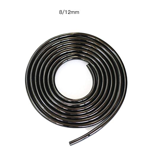 Garden Micro-spray Irrigation System Watering Tube Fittings Tube Thin Tube 4/7 Inch Capillary Tube 8/12 Tube Hose (Color : 8/12mm, Size : 50 meters)