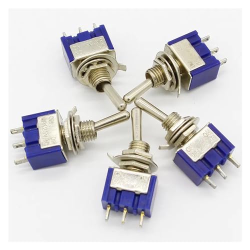 Interrupteur à bascule MTS-102 3 broches mini commutateur SPDT G107 125V 250V AC miniature