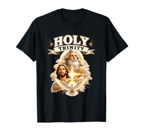Holy Trinity God Jesus Christ Holy Spirit Religious Faith T-Shirt