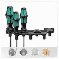 Werkzeughalter für Schraubendreher – Wandhalterung + Werkzeugwand + Lochwand (Küpper & Euro) - praktischer Schraubendreherhalter für Werkstatt & Garage