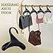 Hiitytin Bag Hanger, 12 Pcs Black Purse Hangers for Closet, Handbag Hangers for Closet, Handbag Organizer Hooks, Bag Organizer Hanging Hooks for Backpacks Satchels Tote Bag Home Storage (Black)
