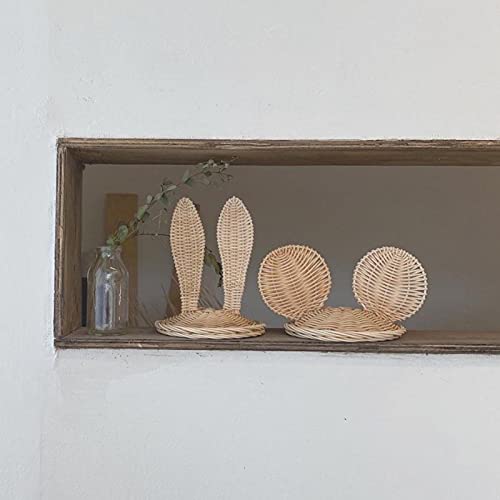 YIJU Cabeça de Coelho da moda Cap Baby Kid Menina Lace-up Acessórios para o Cabelo Boêmio Rattan Cha