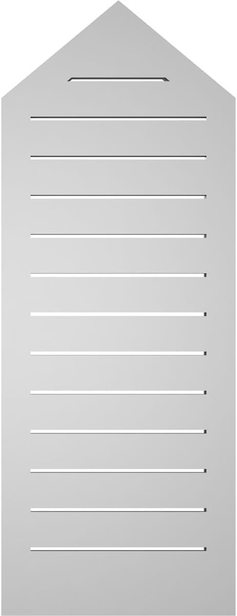 GVSPE16X4202SF-10 Peaked Top Brickmould Frame, Primed Tan Signature Series Surface Mount Gable Vents, 16-in. W x 42-in. H, Unfinished