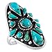 925 Sterling Silver Ring with Genuine Turquoise Sizes 6 to 11 (8)