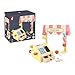 Janod - Applepop Children's Merchant - Imitation Game with Cash Register - 19 Accessories - Develops Imagination - FSC Wooden Toy - Water Painting - Suitable for Ages 3 and Above