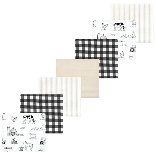 Image of Luvable Friends Little Treasure Flannel Receiving Blankets 7pk