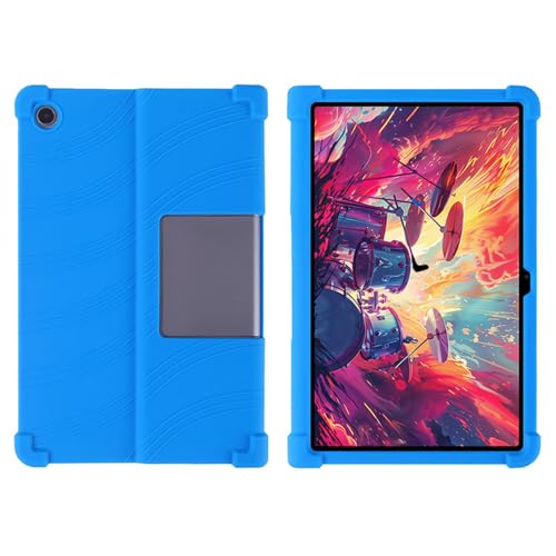 Image of for Lenovo Xiaoxin Pad Studio 11.5 Inch /Tab Plus Silicone Case with Kickstand Rugged Protective Cover - Dark Blue