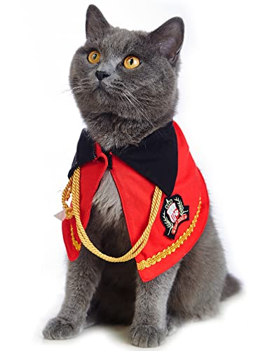 Coomour Halloween Katze Kostüm lustige Welpen Schule Hemden süße Haustier Kleidung mit Brille (S) Cover