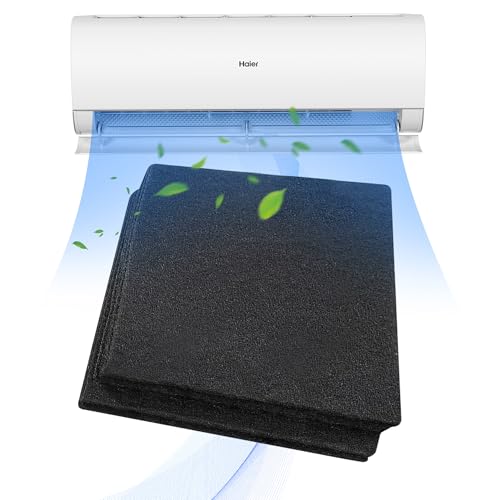 2 Stück Dunstfilter Zuschneidbar Kohlefilter Universal Aktivkohle Vliesfilter,144 x 41cm Ersatz Abzugshaube Filter,Schwarzer Aktivkohlefilter für Luftreiniger,Kohlefilter für Dunstabzugshauben