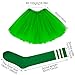 Haakong 2Pcs 80S Costume Set GreenTutu Women with Tube Socks Layer Green Tulle Tutu Skirt for Women Adults Halloween (Deep Green)