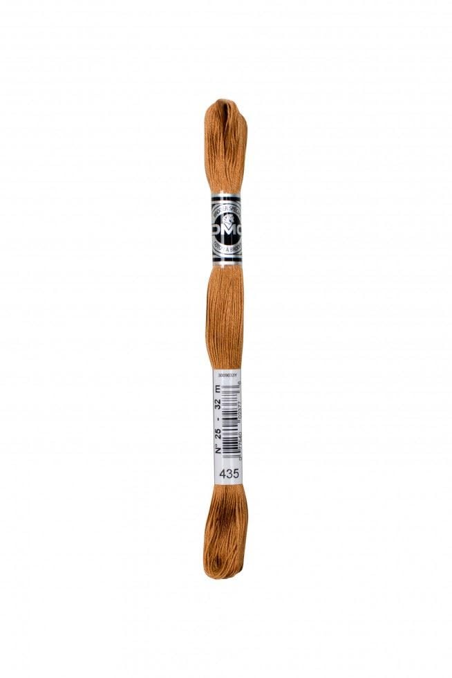 DMC Size 25 Coton A Broder Special Embroidery Thread - 435 Brown - Each — image 1