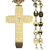 LLXYWJ Collar de crucifijo de Plata de Ley 925 para Hombre, Cruz con Jesús en Ella, Colgante para Navidad, Acción de Gracias