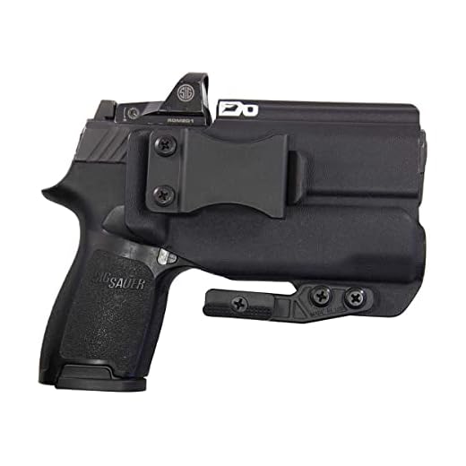 FDO Industries IWB Kydex Holster Compatible with Sig P320 Compact w/Wild 1 -Optic Cut -The Paladin Series -Made in USA- (Black)